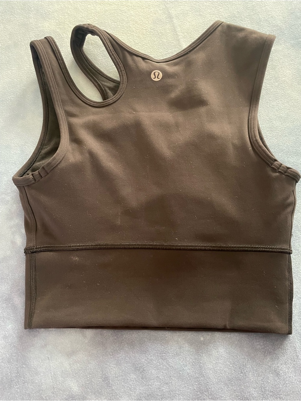 lululemon athletica Brown High-Neck Sports Bra